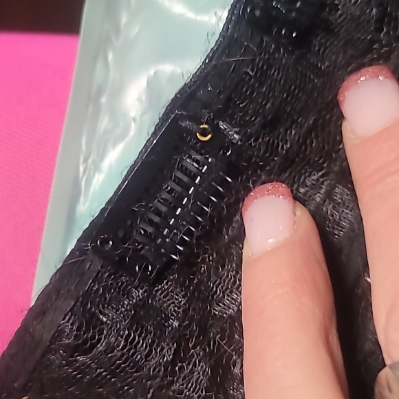 reecho hair, 20LongX10wide extensions ,dark brown - Picture 6 of 7